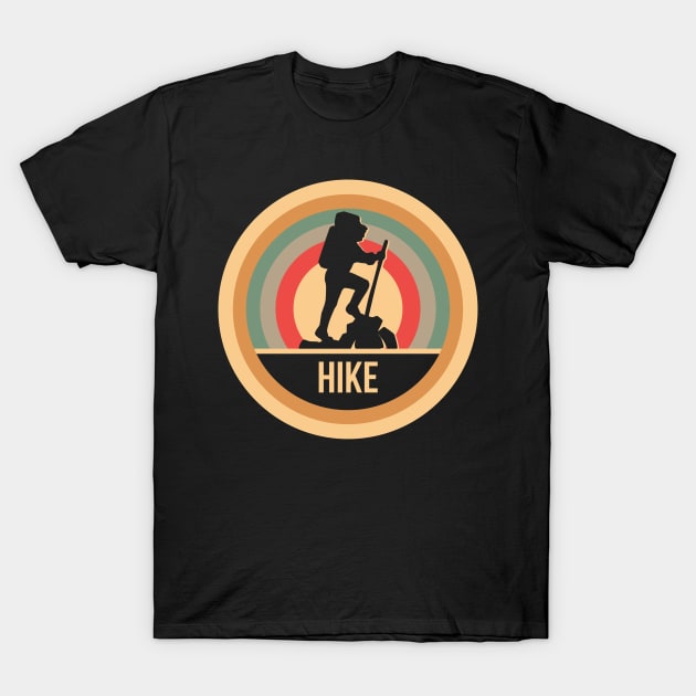 Retro Vintage Hike Gift For Hikers T-Shirt by OceanRadar